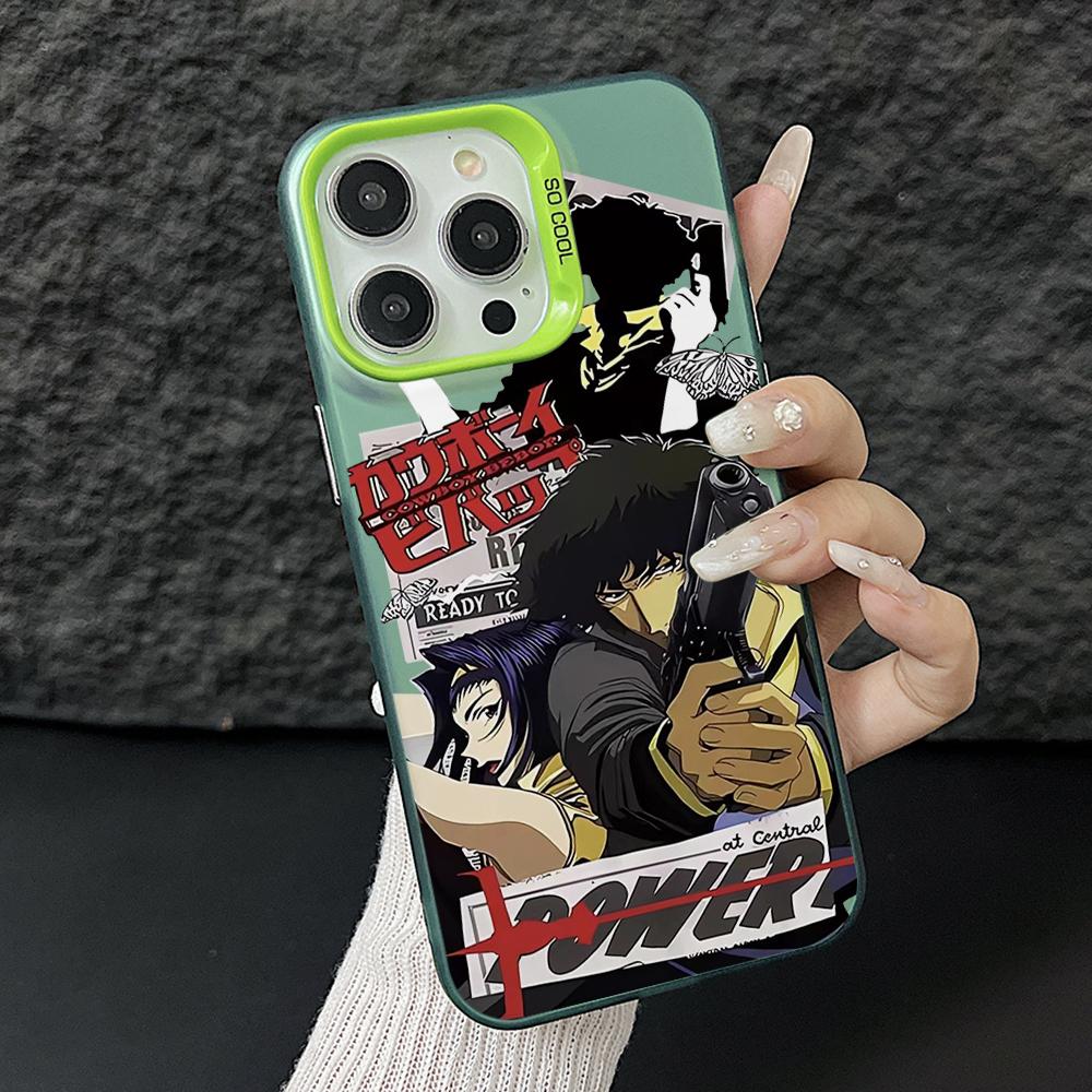 

Anime Cowboys Bebop Phone Case for Samsung Galaxy S26 S25 Edge S24 S23 S22 S21 FE S20 Ultra Plus 5G Colorful Silver Hard Cover Galaxy S25 Edge