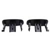 Black ABS Car C-Pillar Trim Cover Baffles (1 Pair)