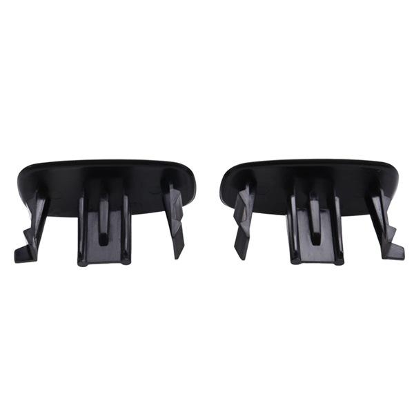 Black ABS Car C-Pillar Trim Cover Baffles (1 Pair)