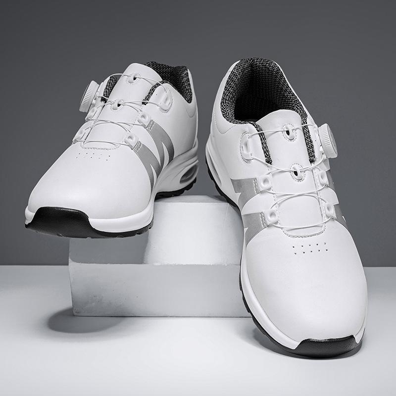 Rotating button strap-free low-top air cushion sports shoes outdoor cushioning comfortable casual shoes