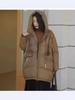 Plus Size Women's Mid-Length White Down Jacket - 2025 Winter Collection: Loose, Thickened, Hooded Warm Coat