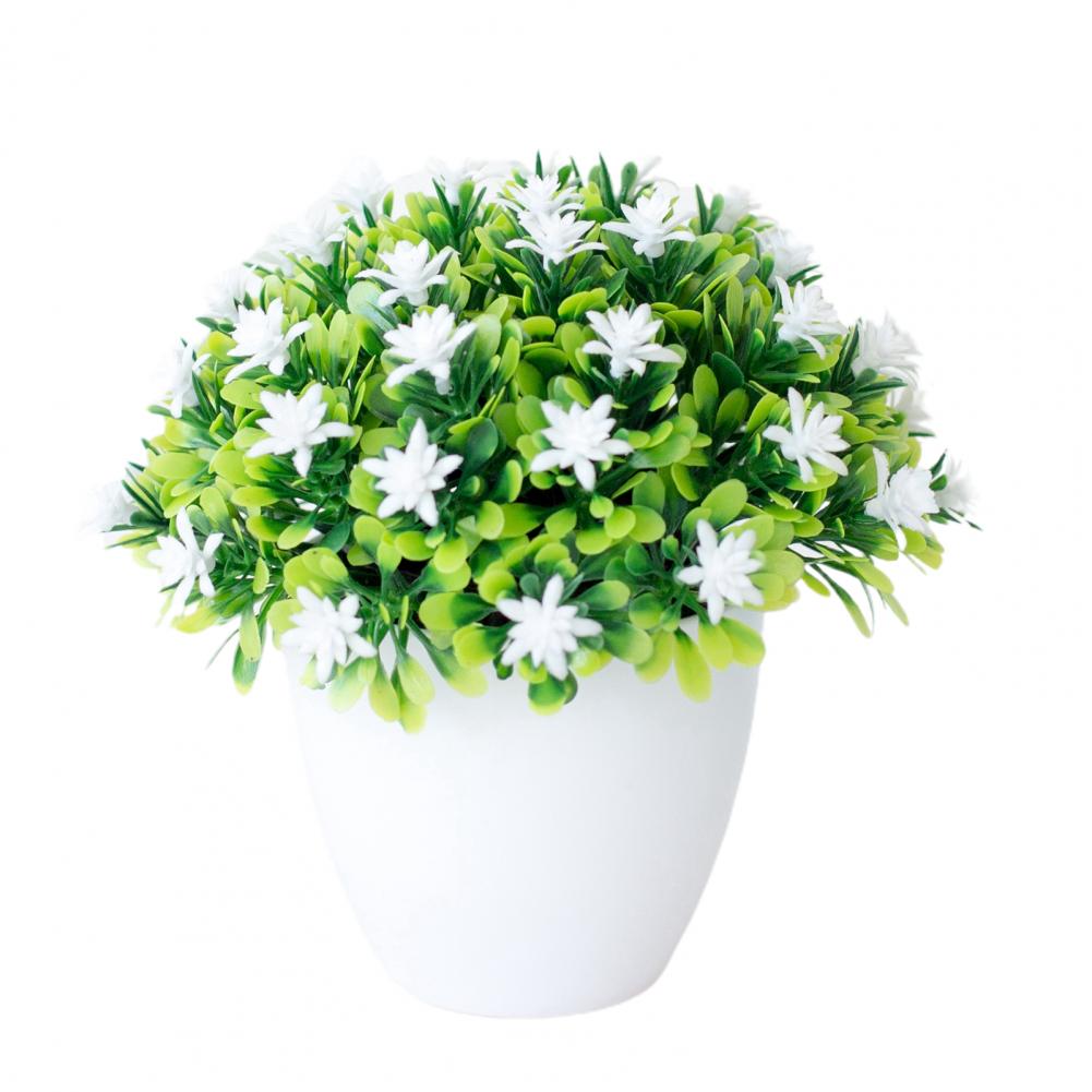1pc Artificial Plants Bonsai Small Tree Pot Plants Fake Flowers Potted For Home Decoration Garden Decor Garden Mini Bonsai Plant