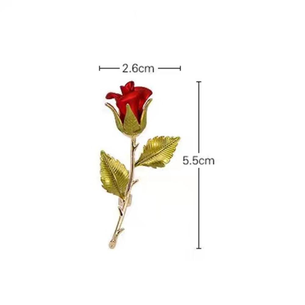 Fashion Crystal Tulip Flower Brooch Pins Shiny Women's Metal Brooches Alloy Pins Men Girls Party Badge Gifts