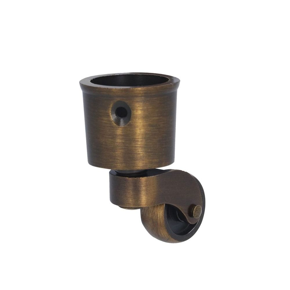 Stable Round Cup Caster Wear Resistant Silent Antique Caster Brushed Vintage Furniture Wheel Dia Swivel for Storage Boxes