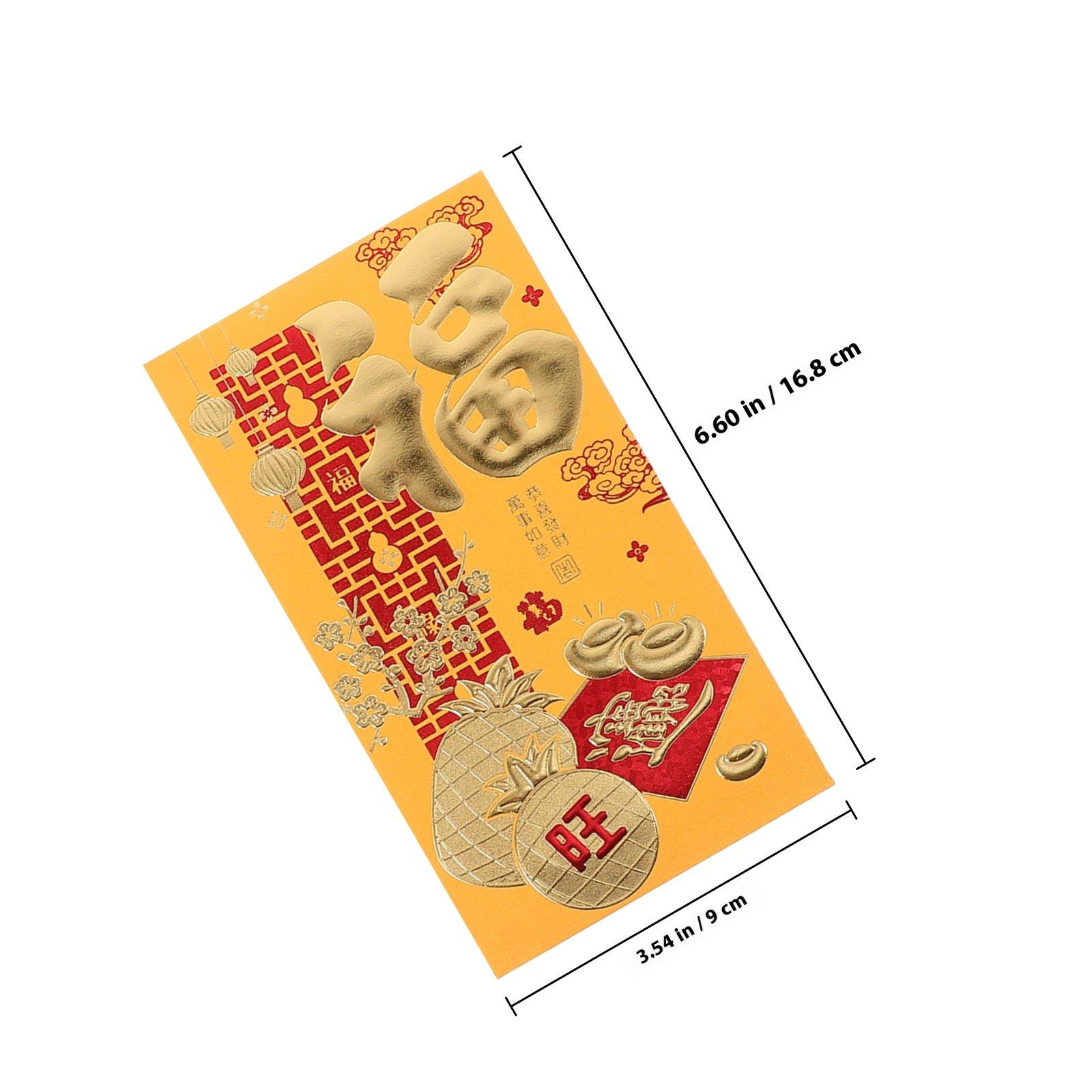 10 Bags Cartoon Red Envelopes Chinese New Year Year of The Snake Red Packets Money Envelopes for Spring Festival Lucky Money жёлтый