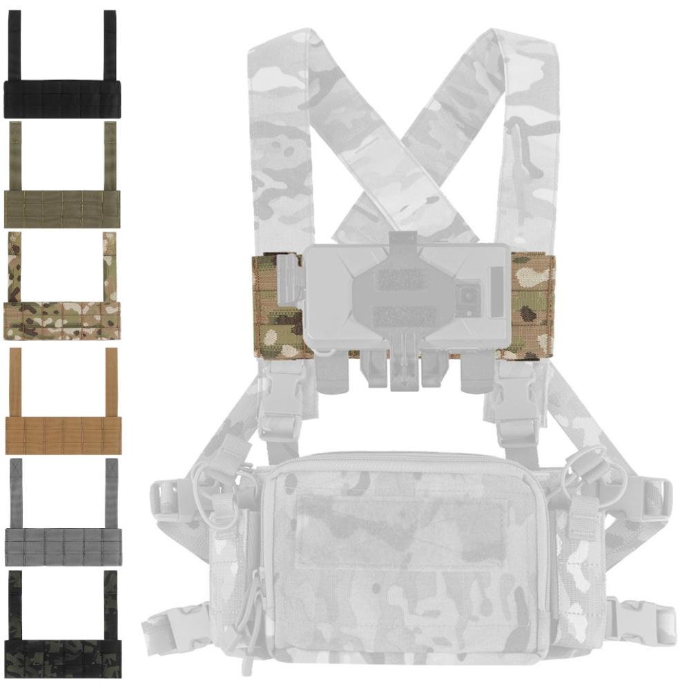 Accessori di Estensione per Imbracature Chest Rig Tactical Chest Vest Rig Espansione Chest Rig Accessori per Gilet Tattico Airsoft colore verde milita
