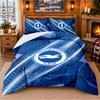 Printed 3Pcs Bedding Set Brighton & Hove Albion Football Pattern Bed Sheet Pillowcase For Bedroom Decor