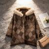 High-End Maillard-Style Plaid Cape Shawl Coat for Women, Petite Sizes - Fall/Winter 2026 Edition