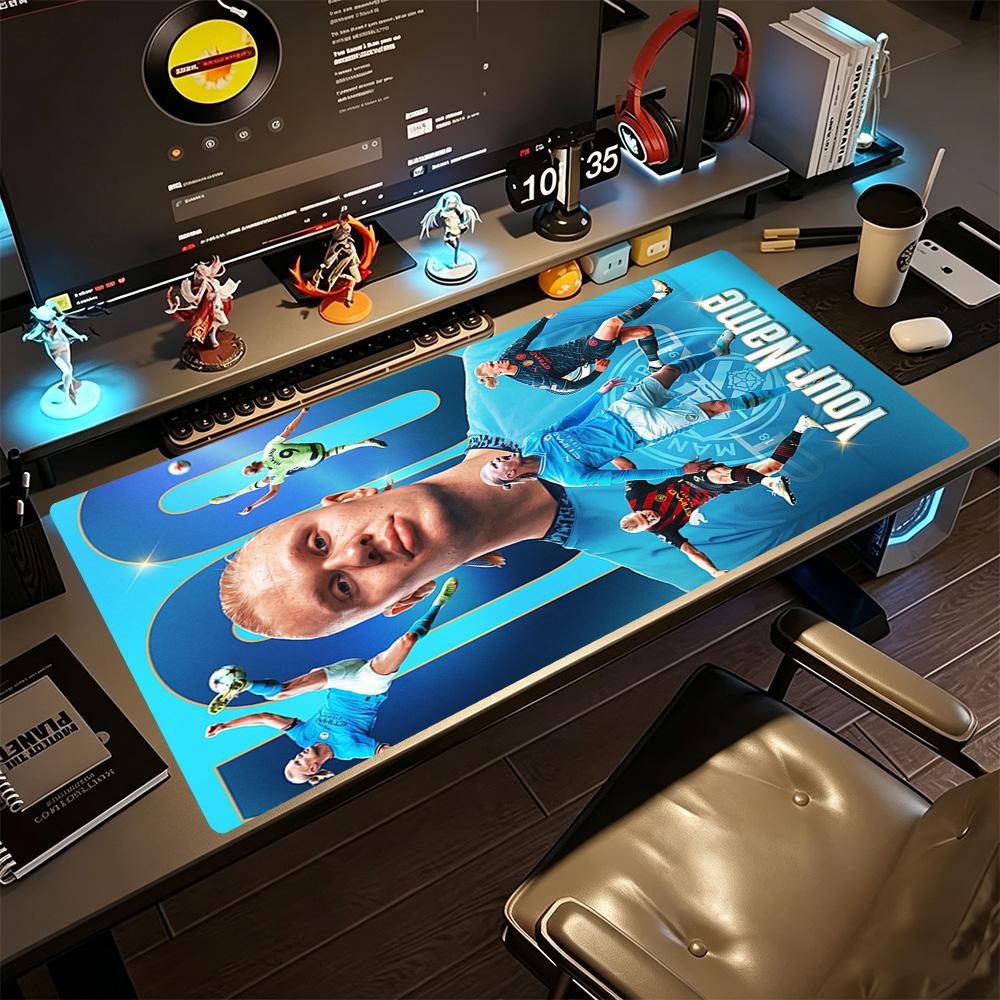Haaland (112) Customize Text Mouse Pad Desk Mouse Pad HD Print Desk Pad Non-Slip Rubber Base Perfect for Office Desktop Supplies School Home