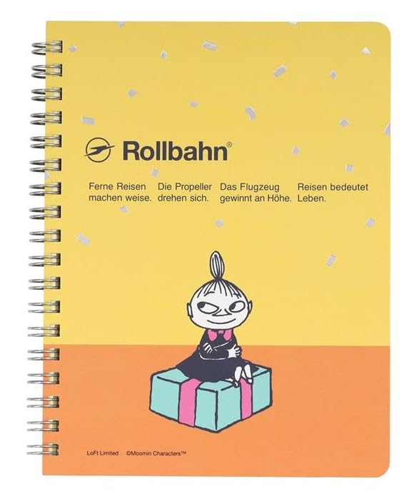 

Delfonics Moomin Rollbahn Pocket Memo L, Gift from Moomin Valley (Yellow)