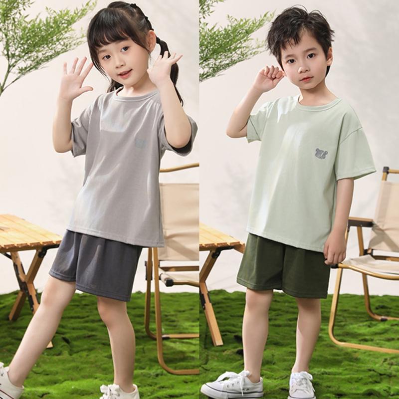 3-18 Years Kids Teenager Summer Clothes Set T-shirt Top and Shorts