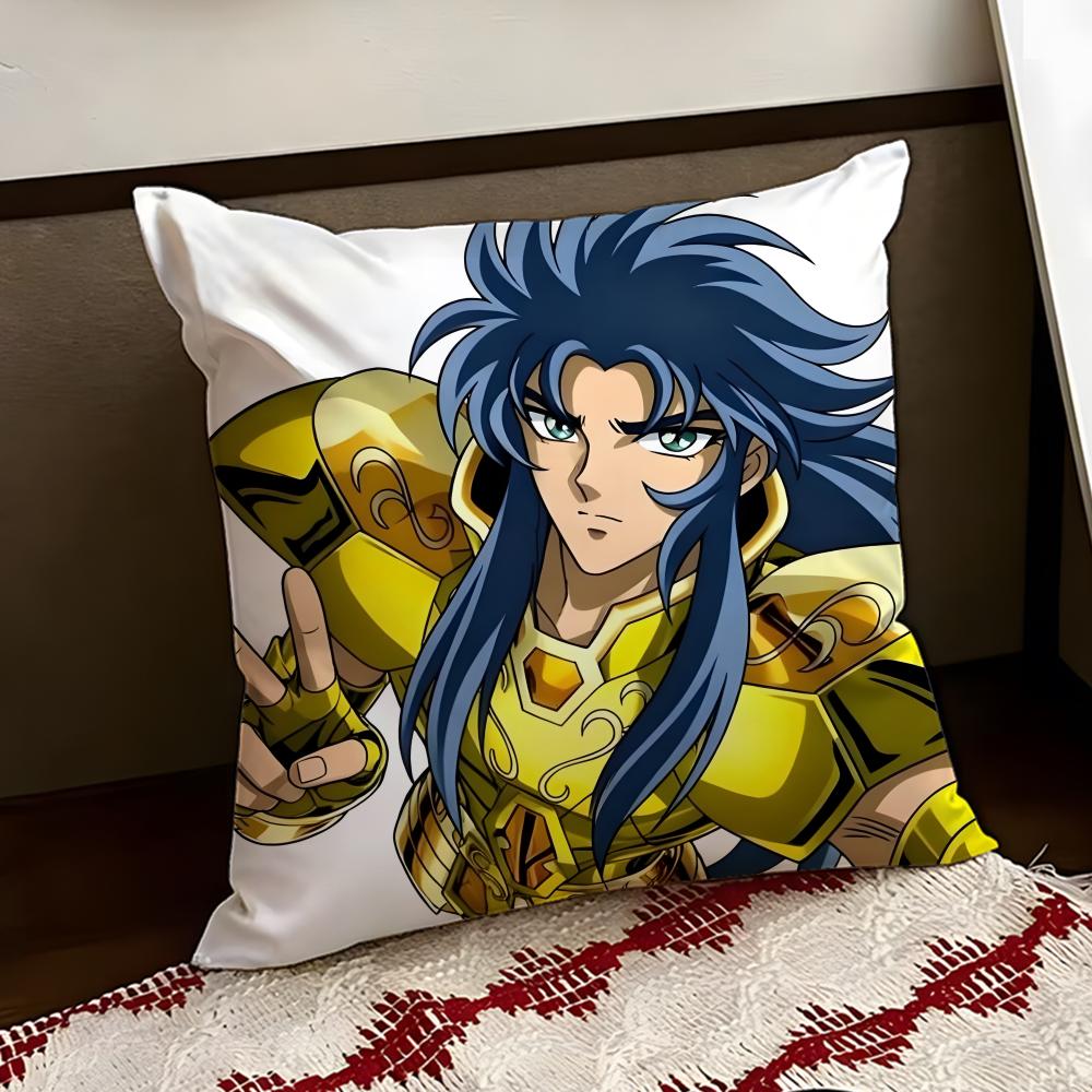 Anime SSaint SSeiya Cushion Cover Reversible Soft Durable Pillow Cover Home  Car MultiScene Use for Daily Comfort
