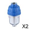 2x Faucet Anti Scaling Shower Universal Under Sink Easy To Use Replaces for Home Bathroom Kitchen