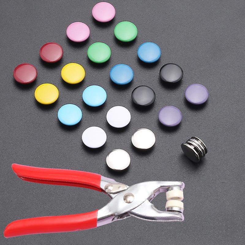 Colorful Snap Buttons: No-Sew Fasteners for Infant Clothes - Concealed, Invisible, Solid & Hollow Design