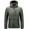Winter Men Mountain Ski Warm Padded Coats Fashion Men Cotton Thick Down Parkas Men Windbreaker Thermal Hooded Jackets Clothing