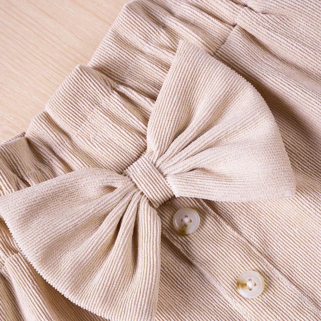 Dětská móda Ležérní sukně Jednobarevná Mašle Jednořadé Zapínání Krátká sukně