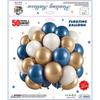 50-teiliges mattes Ballon-Set zur Geburtstagsfeier-Dekoration