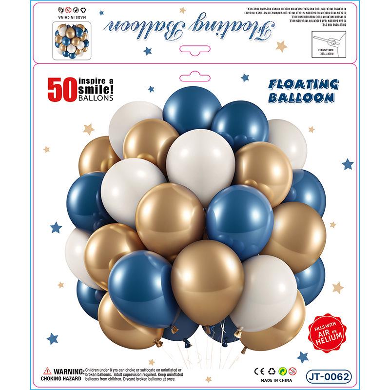 50-teiliges mattes Ballon-Set zur Geburtstagsfeier-Dekoration