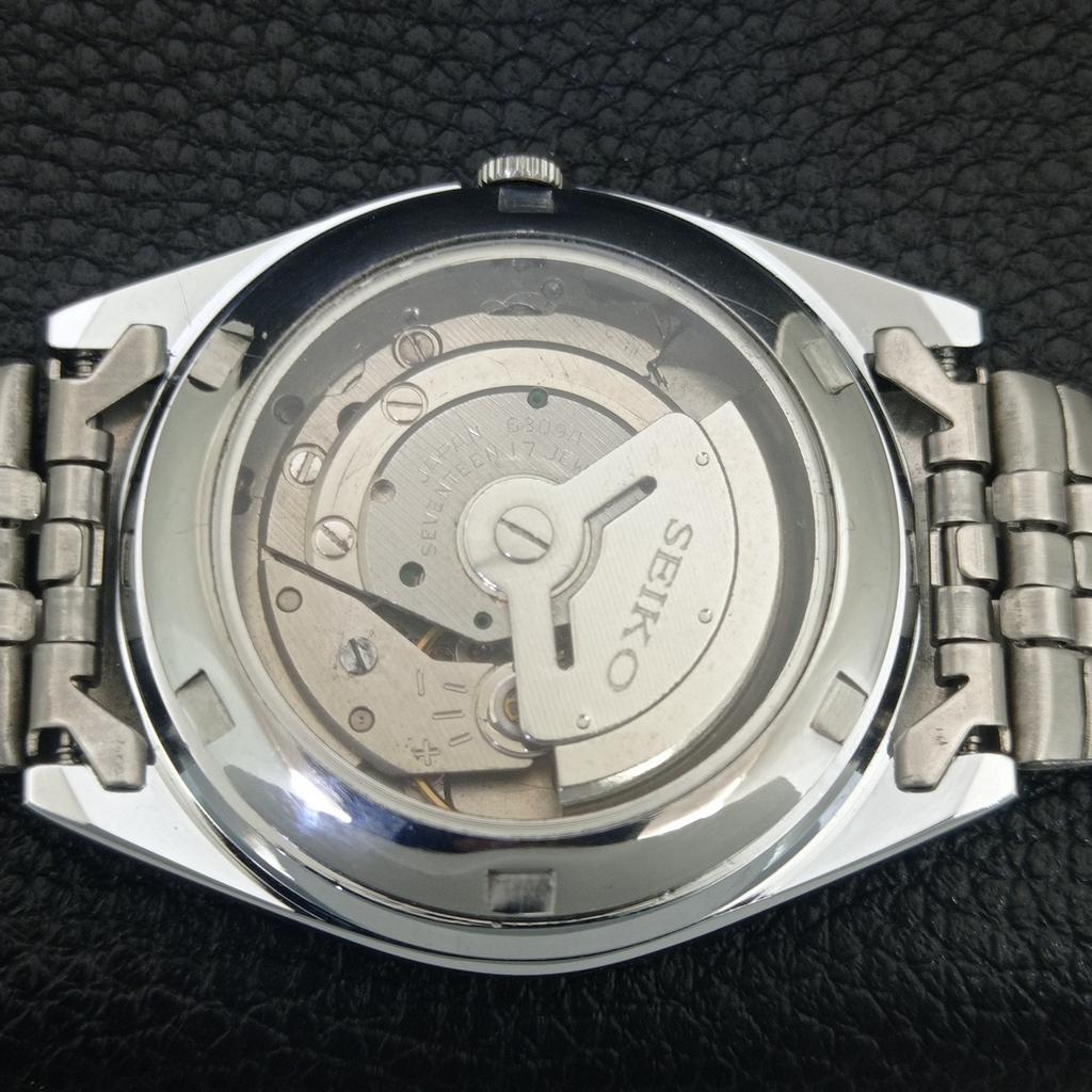 VINTAGE REFURBISHED SEIKO AUTOMATIC 6309A JAPAN MENS GREEN DIAL WATCH A442716-1