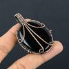 Black Onyx Jewelry, 999 Copper Wire Wrapped Pendant Handmade Gemstone Jewelry, Gifts For Wife Brand New Pendant