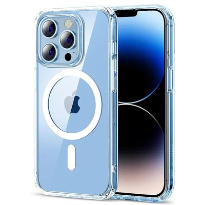 Ütésálló Matt Átlátszó Telefontok iPhone 15 14 13 12 11 Pro Max 15 Pluszhoz Magsafe Mágneses Vezeték nélküli Töltőfedél