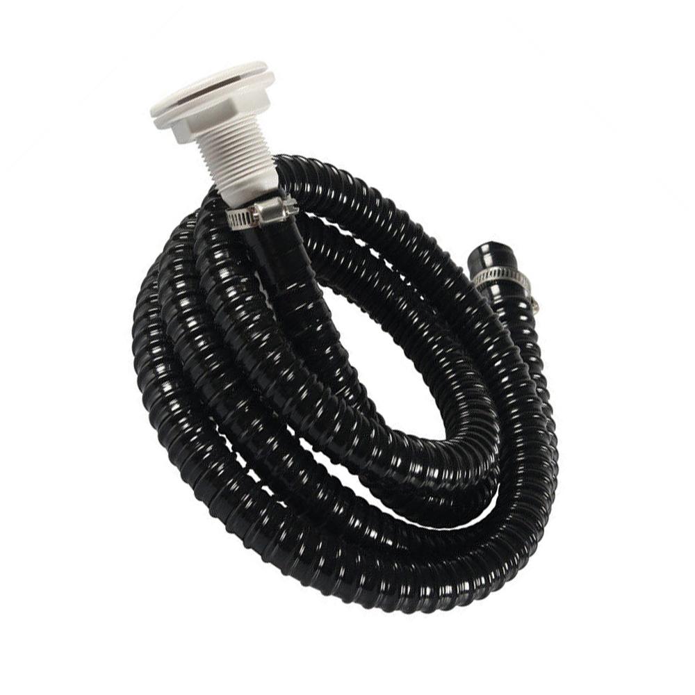 1 set Flexible Bilge Pump Hose Installation Kit 3/4-Inch Diameter 6.6 FT for Boats with 2 Clamps and Thru-Hull Fitting