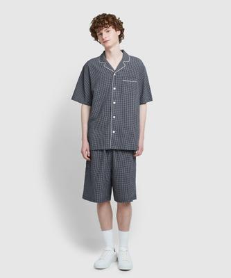 [JAJU] Men's Cotton Rayon Half-Sleeve Pajama Set [Shipped from Korea] 100% Authentic