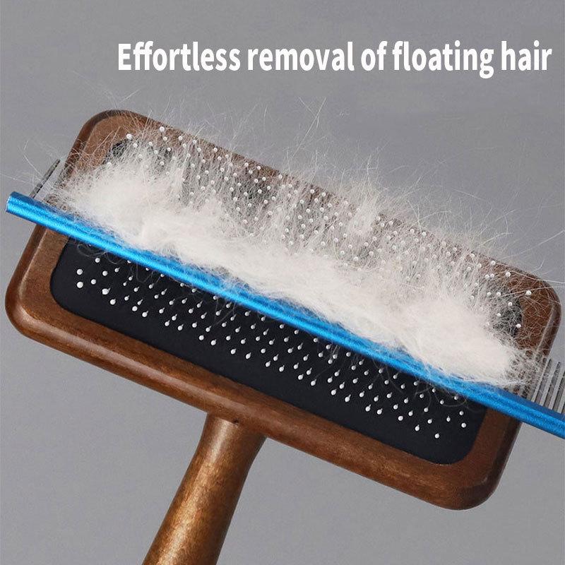 Dog Comb Wooden Dogs Brush Pet Hair Remover Dog Grooming Brush for Pet Hair Knot Opening Massage Cat Brushes Pet Accessories