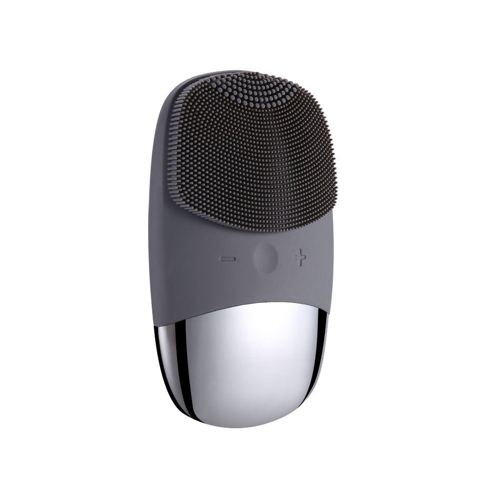 Sonic Vibration Silicone Facial Cleansing Brush Vibrating Facial Massager  Skin Care Tools