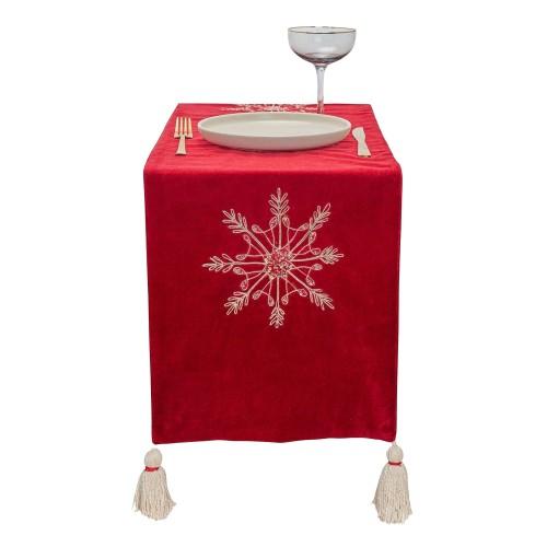 The Seasonal Gift Co. Snowflake Embroidered Table Runner