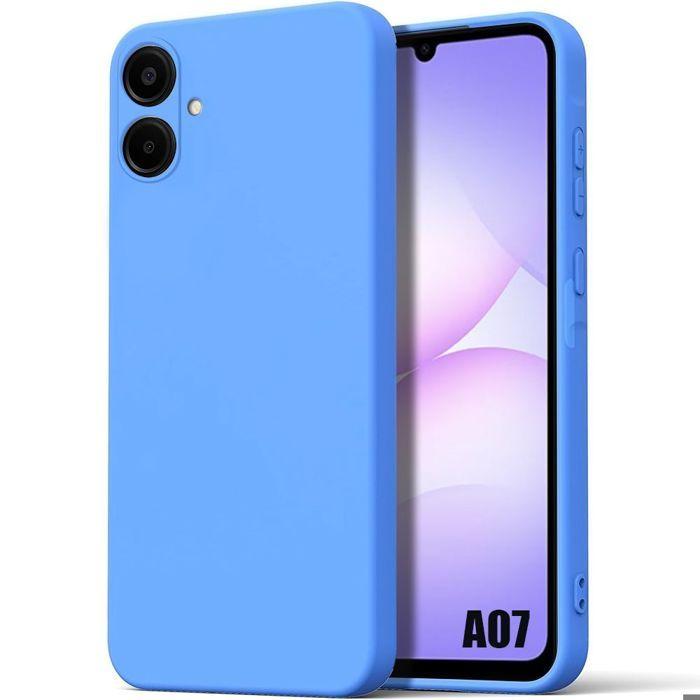 Coque de Protection - BOOLING - Samsung Galaxy A07 - Silicone Anti-Rayures Antidérapant Bleu