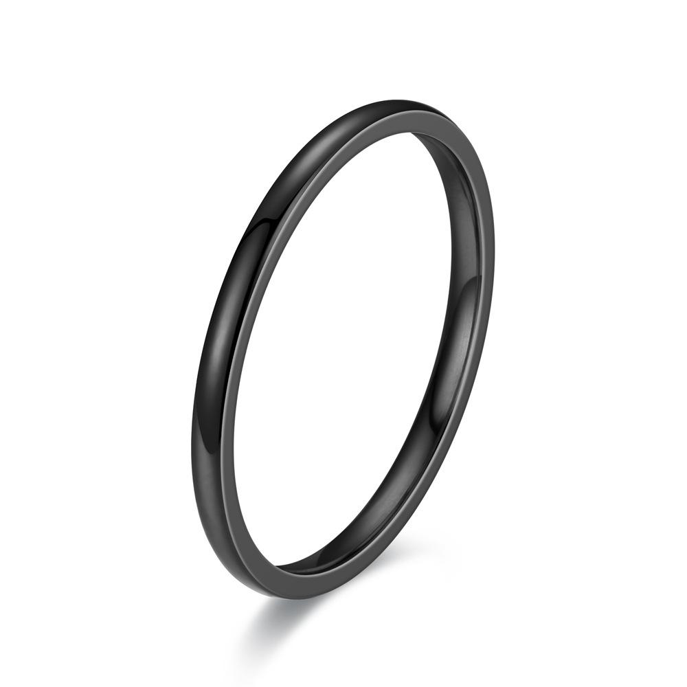 

Fashion Charm Jewelry Ring for Men Women Stainless Steel Black Rings Wedding Engagement High Quality Matte Male Accessory 6