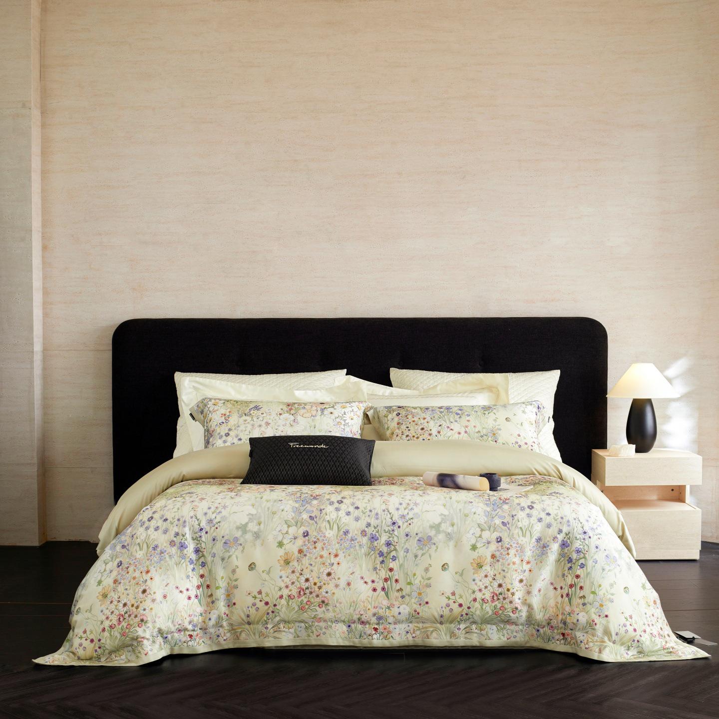 

Luxurious Lyocell Orchid Essence Tencel Bedding Set - Cooling, Silky Smooth Duvet Cover for Spring/Summer Standard Set: Duvet Cover 200x230cm