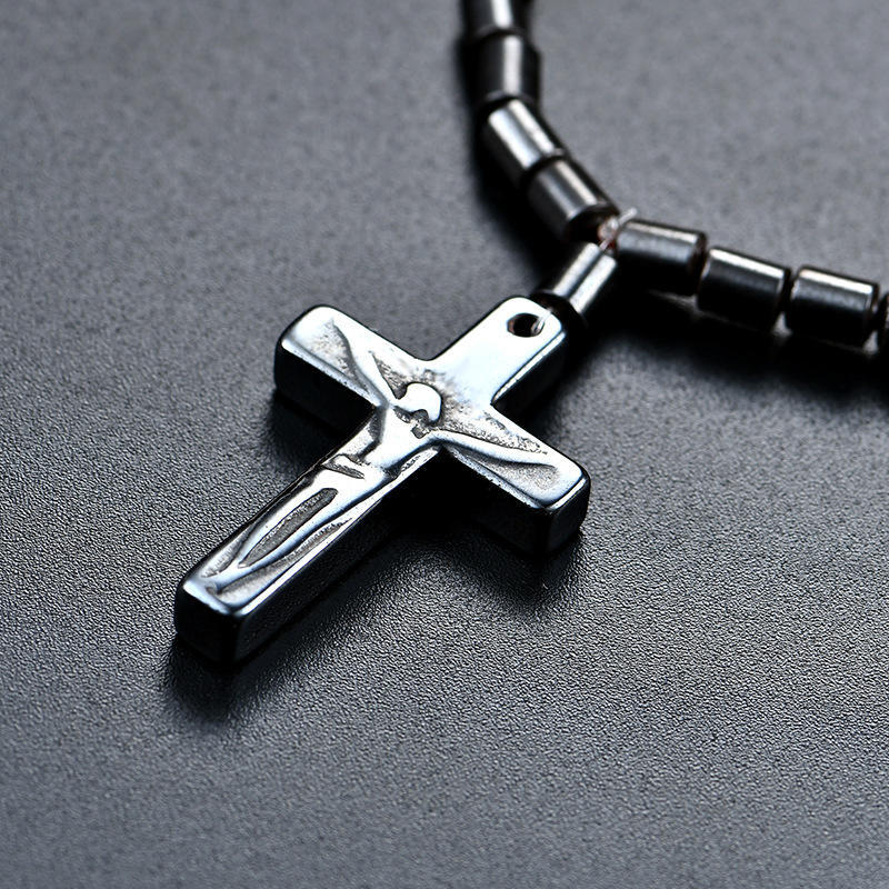 Buy Men Women Black Hematite Necklace 