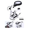 ABWR-Clip-On Auxiliary Magnifier With Three-In-One Welding Function, 4 Lenses& 18 LED Lights Soldering Iron Stand EU Plug
