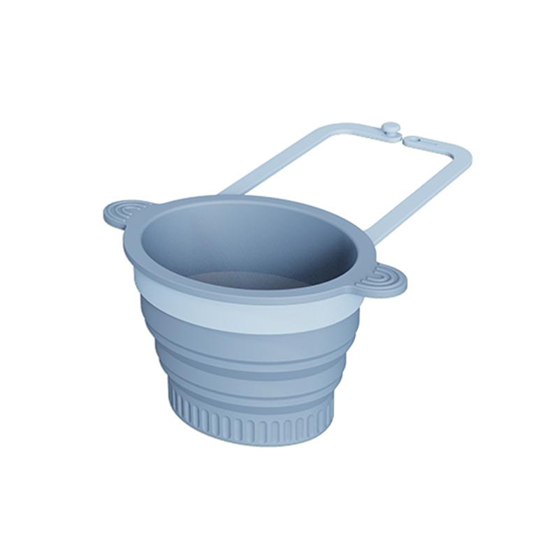 

Sink Strainer Basket, Faucet Hanging Kitchen Sink Drain Strainer Basket, 2025 New Press Dumping Self-Cleaning Sink Food Catcher синий