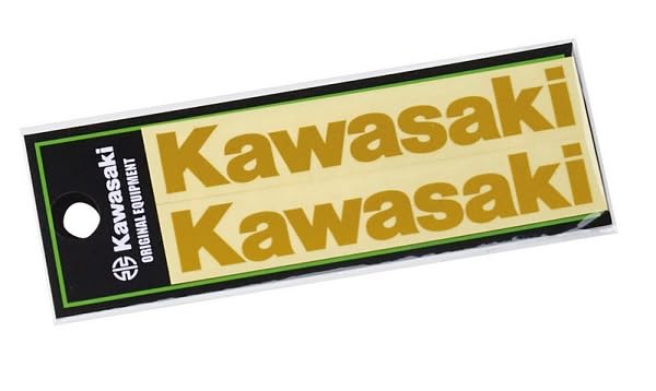 Kawasaki Logo Cutting Sticker (S) Gold J70100167 440 Set of 2