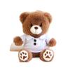 Polo Shirt Bear Doll Plush Toy Cute Teddy Bear Doll Graduation Gift