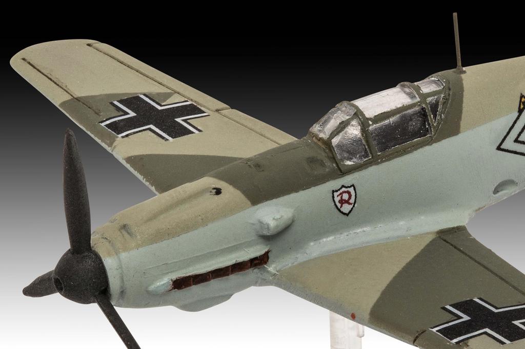 Revell Messerschmitt Bf109E Junkers Ju87B Stuka Plastic Model Kit 03770 1/144 & (Airplane)