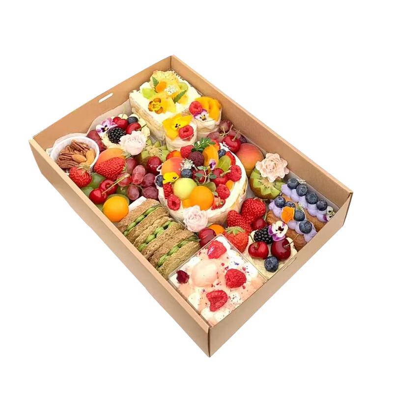 Baizien Kraft Paper Window Food Boxes