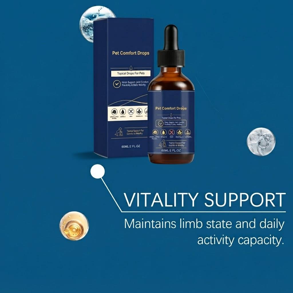 Pet Joint Care Drops - Daily External Drops for Maintaining Pet Joint Flexibility