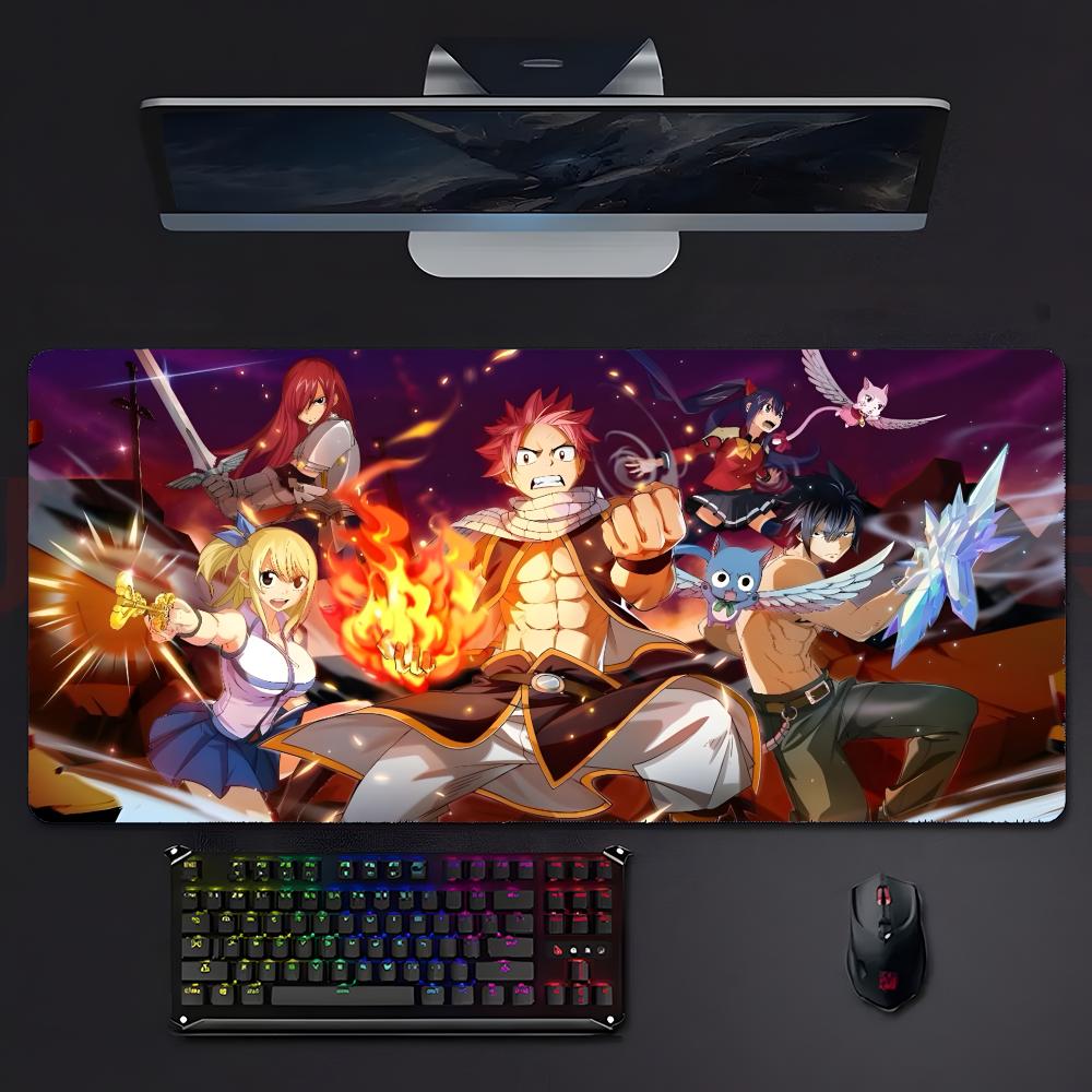 Brave Classic Anime Ffairy Tail Mouse Pad Large Gaming Mousepad With Stitched Edges Thickened Desk Mat Pc