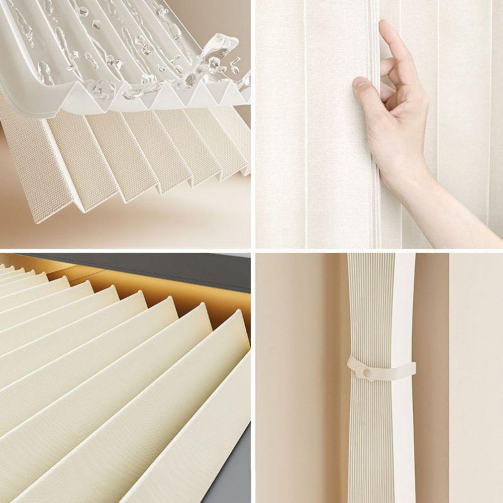 1pcs Pleated Hook-Up Blackout and Thermal Curtains