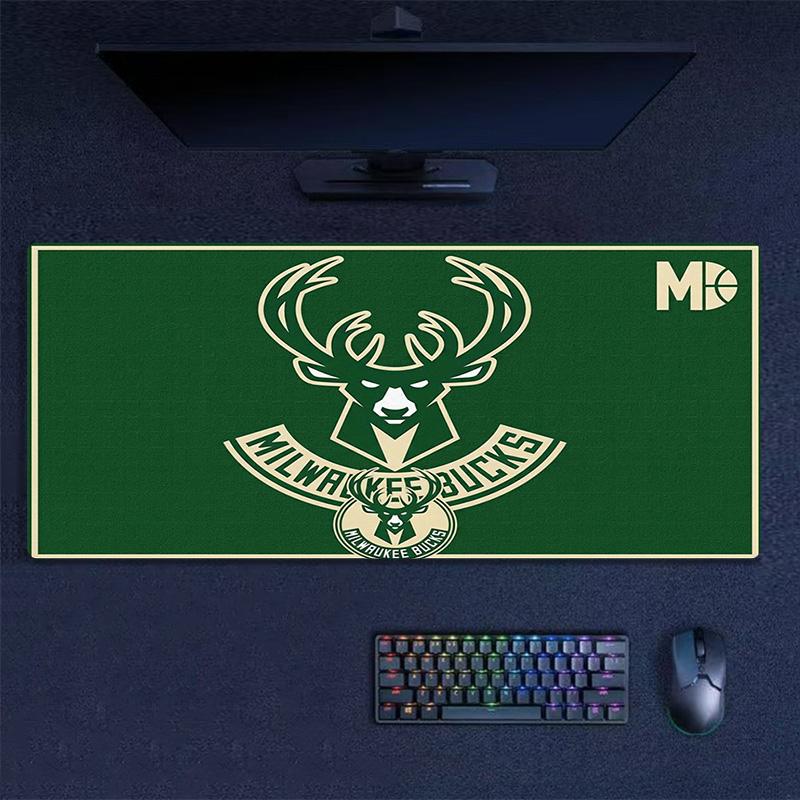 Milwaukee Bucks Color Mouse Pad Large Gaming Table Cushion Non-slip Laptop Tablet Big Mousepad XXL Mat Mini PC Playmat With Lock edge
