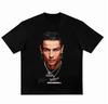 Bestselling Popular Fashion Summer Trend Casual Shortsleeved Printed Revealingshoulder Unisexs Pure Cotton Shortsleeve Tshirt