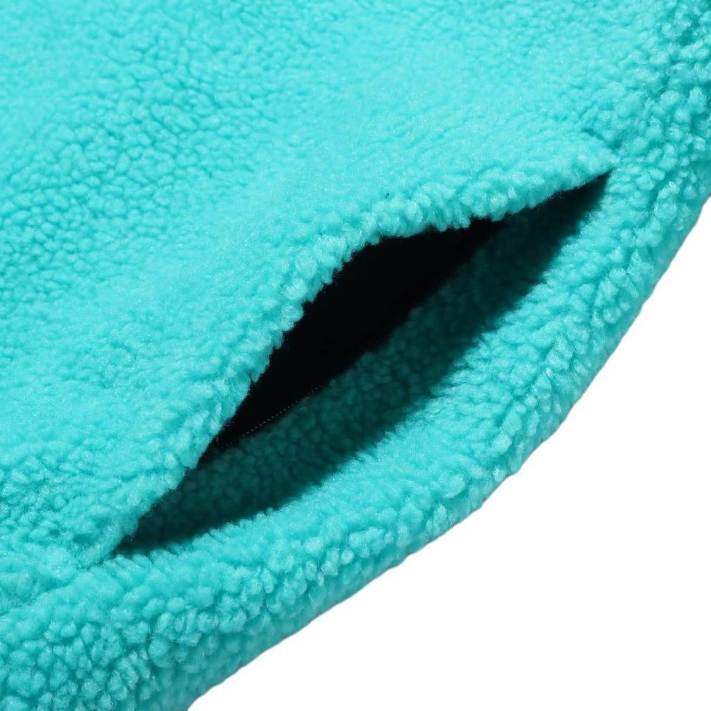 Nike Reversible Sherpa Fleece Jacket With Large Swoosh - Limited Edition Men Jackets Blue BQ6546-301