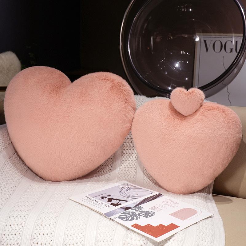Love Throw Pillow Plush Toy Heart Doll Home Living Room Pillow Girls Bag Keychain Pendant Red Heart