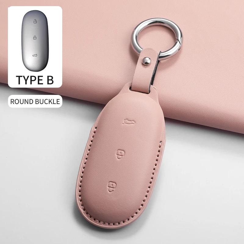 

For Lixiang L9 L8 L7 L6 Remote Control Protect Cover Durable Accessories Pu Leather Car Key Case Cover
