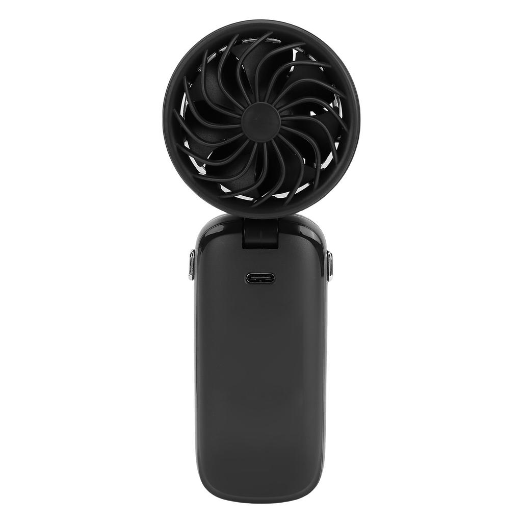 Portable Handheld Turbo Fan 100 Gears Ice Cooling Foldable Neck Hanging Mini Handheld Fan with LED Display for Travel