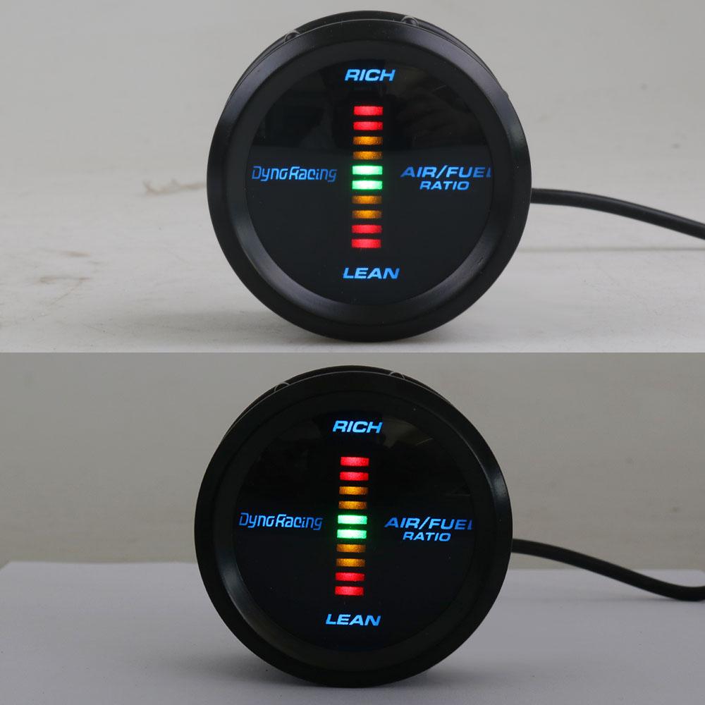 Dynoracing 2" 52mm Air Fuel Ratio Gauge Blue Led Air Fuel Ratio Meter Blue Analog LED Car Gauge Car Meter